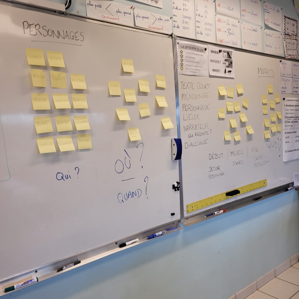 tableau école polar roman policer écriture